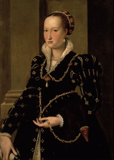 Portret van Laudomia de Medici door Agnolo Bronzino